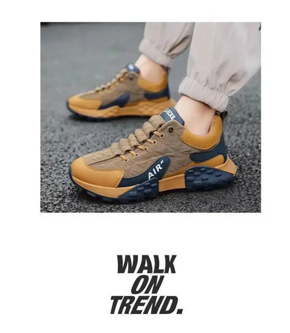 Dicke Sohle Herrensneaker Mode Herren Schuh Vielseitiger Vulkanisierter Schuh Schnürschuh Outdoor-Laufschuhe Rutschfest Zapatillas de Hombre