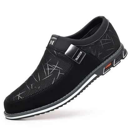 Business-Lederschuhe für Herren 2025 Neue Komfort-Trend Flache Arbeitsschuhe Freizeit-Mokassins Sneaker zum Hineinschlüpfen Große Herren-Loafer
