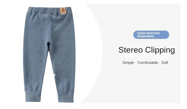 Kinder-Fleecepants in großer Größe, warme Unterhose für Jungen und Mädchen, Winter-Velours-Leggings, Kinder-Baby-Basishose, verdickte lange Unterhosen