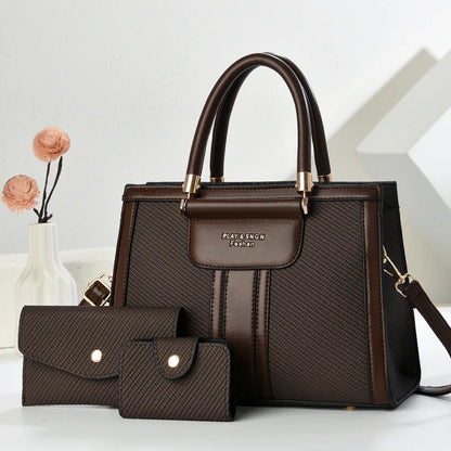 3-teiliges Set Damen Crossbody-Tasche mit einseitigem Schulterriemen 2025 Neues Hot-Handtaschenmodell Große Damenhandtaschen