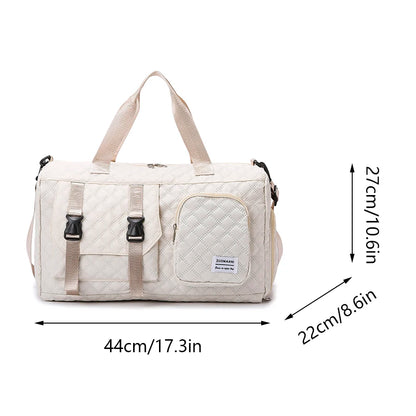 Langlebige Nylon-Reisetasche, tragbare Sport- und Fitness-Tasche , Schulter-Duffel-Trainingsbag, geräumig, Argyle