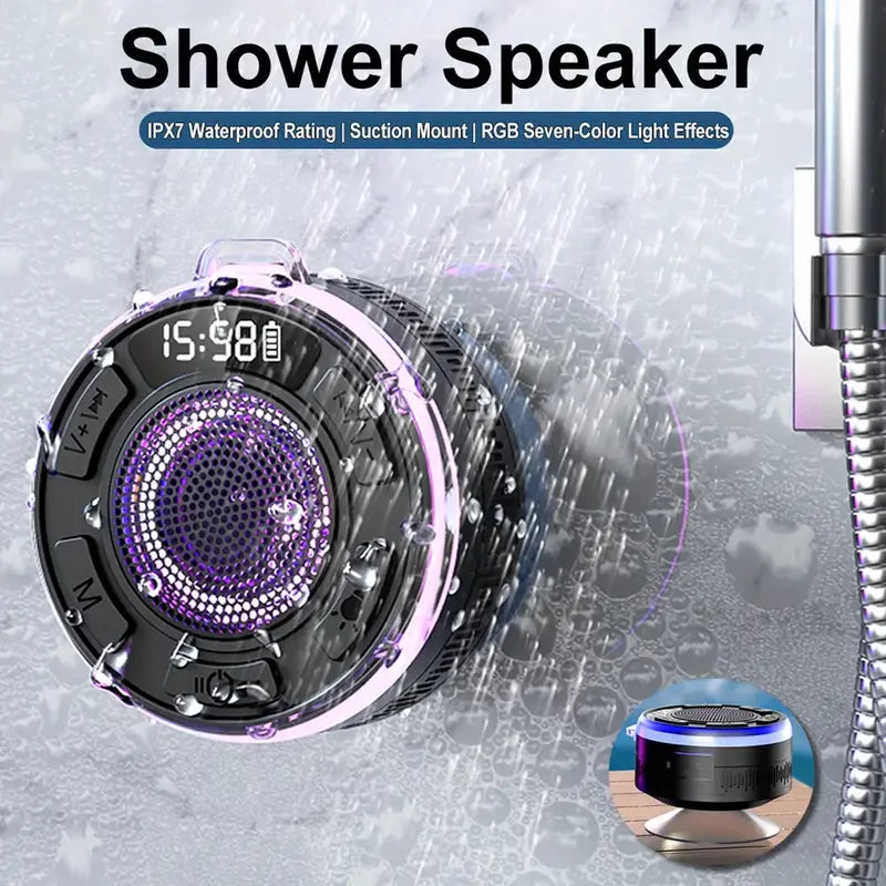2025 Neuer kabelloser Lautsprecher IPX7 wasserdicht S3 bunte LED-Beleuchtung Starker Bass Soundguru S3 Bluetooth-Lautsprecher wasserdicht mit Mikrofon
