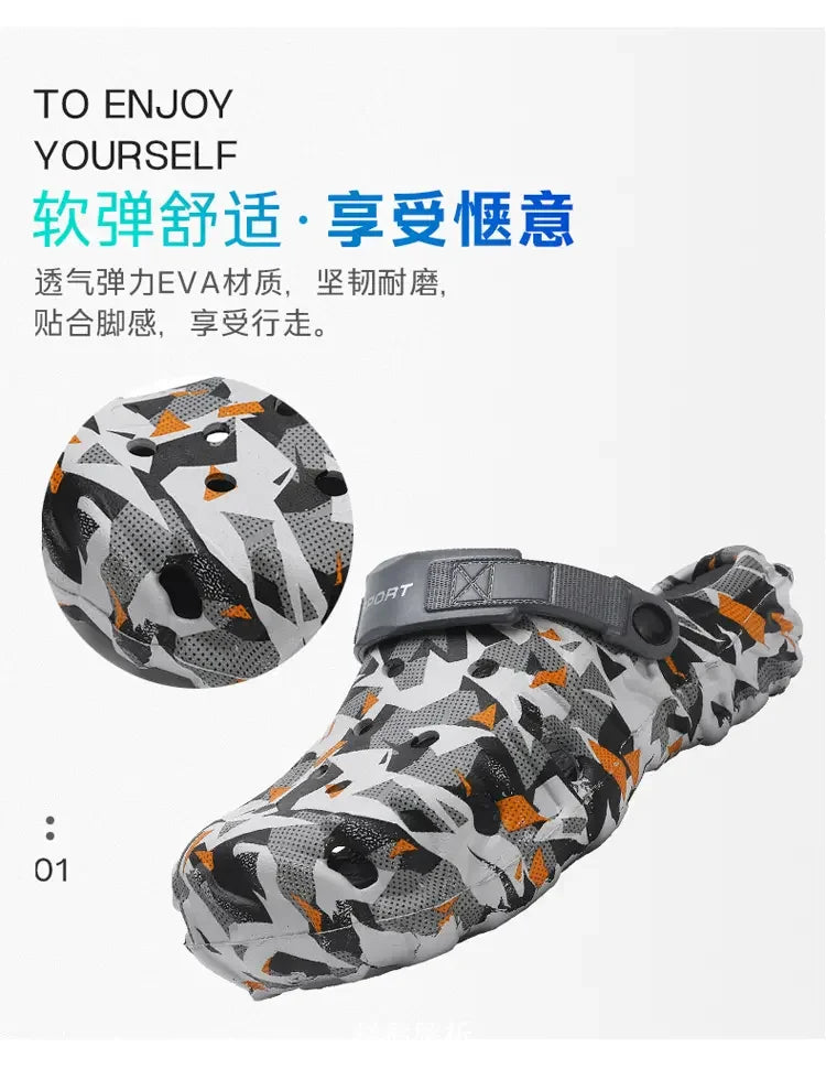 2026 Herren-Hauben-Clogs Hausschuhe Herren Gartenschuhe Für Herren Arch Support Slides Sommermode Strandschuhe Rutschfeste EVA-Hausschuhe