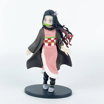 Heißes Demon Slayer Anime Actionfigur Kamado Tanjirou Agatsuma Zenitsu Nezuko Modellspielzeug Kimetsu No Yaiba Krieger Actionfigur