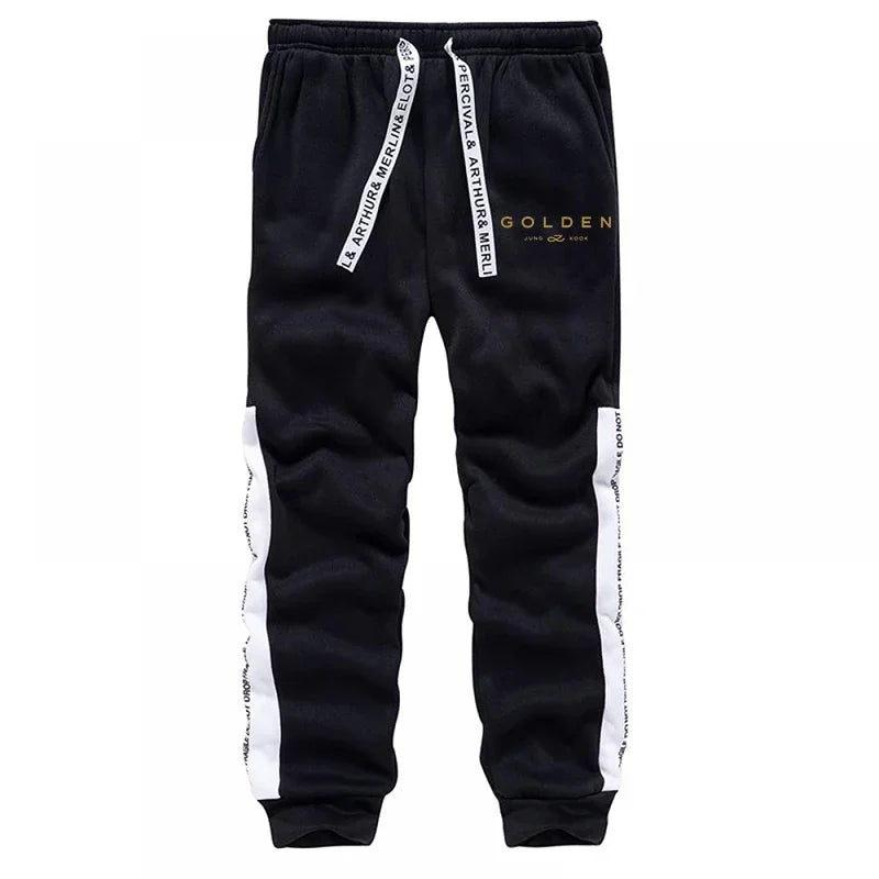K-Pop Trend Hoodie für Frauen Hochwertiger Jung Kook Print Kapuzenpullover mit Sweatpants Herbst Winter Damen Alltag Lässiger Pullover