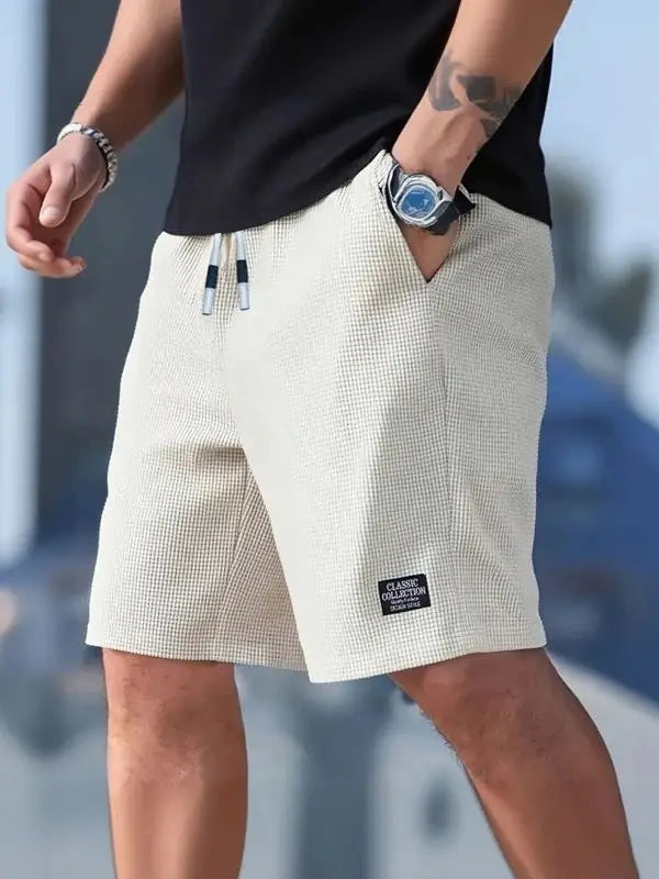 Herren-Shorts, Herren-Casual-Hosen, Herren-Badeshorts, Herren-Sportshorts, neuer modischer Textilstoff mit Struktur, atmungsaktive Hosen, geeignet für den täglichen Freizeitgebrauch und Sport