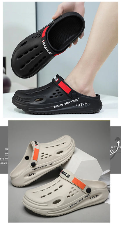 Klassische Clog Herren Freizeit Sandalen Unisex Geschlossene Zehen Slip-Ons Outdoor Herren Atmungsaktive Strand Schuhe Hausschuhe
