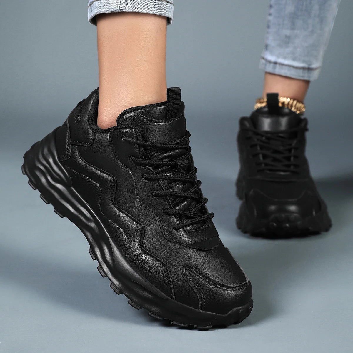 Damenmode Vulkanisierte Plateauschuhe Lässige Sneakers Damen Flache Schuhe Mesh Atmungsaktive Lauf- und Freizeitschuhe Massiver Sportschuh