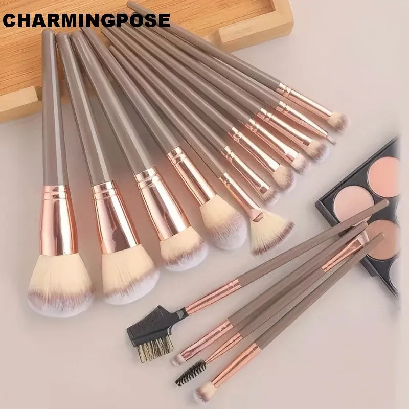 15-teiliges Profi-Make-up-Pinsel-Set – Für Puder, Lidschatten, Foundation, Kontur, Rouge & zum Verblenden | Premium-Kosmetik-Tools