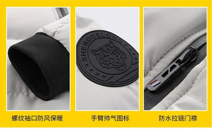 Wintermäntel für Männer 2026 Neue dicke warme Parkas Pufferjacken Bomberjacken Modisch Wasserdicht Designer Luxus Herren Daunenjacken