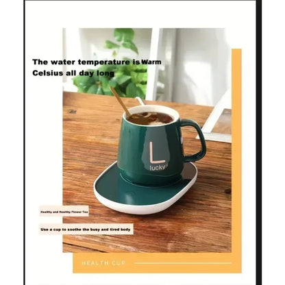 2025 warme und isolierte Kaffeetassen aus Keramik, konstant temperierte Tassen, 55-Grad-warme Keramiktasse mit Jiapin-Tassen-Geschenkbox-Sets
