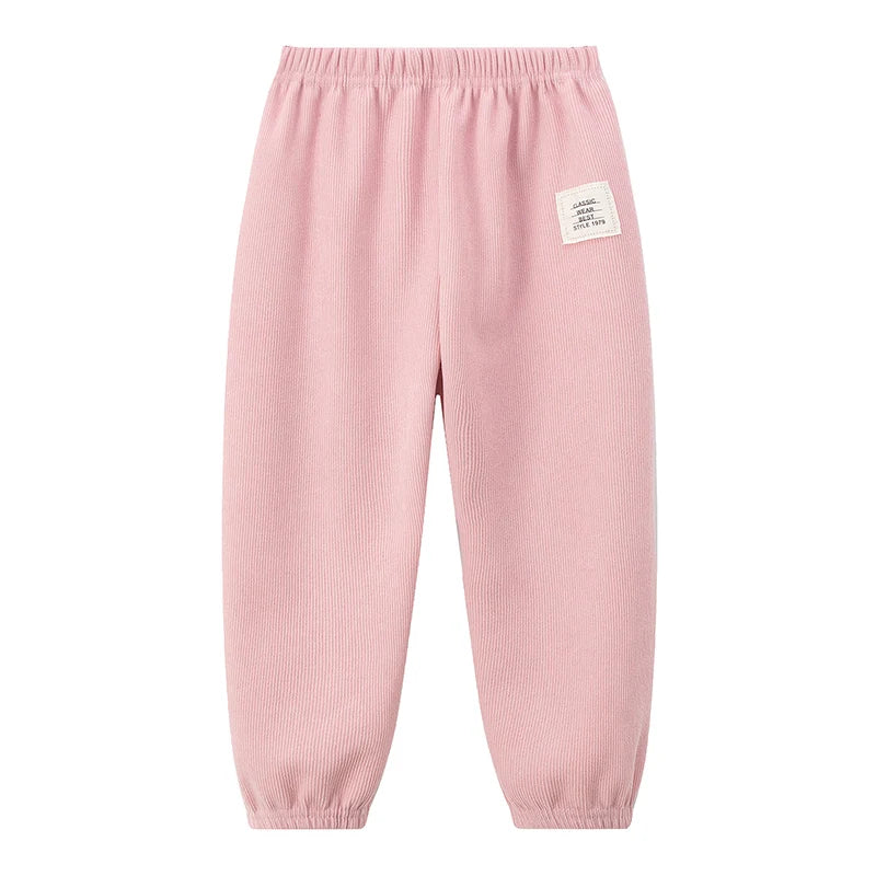 1 oder 2  Stück Herbst- und Winter-Kinder-Sporthose mit Nadelstreifen für Jungen und Mädchen, dick und warm