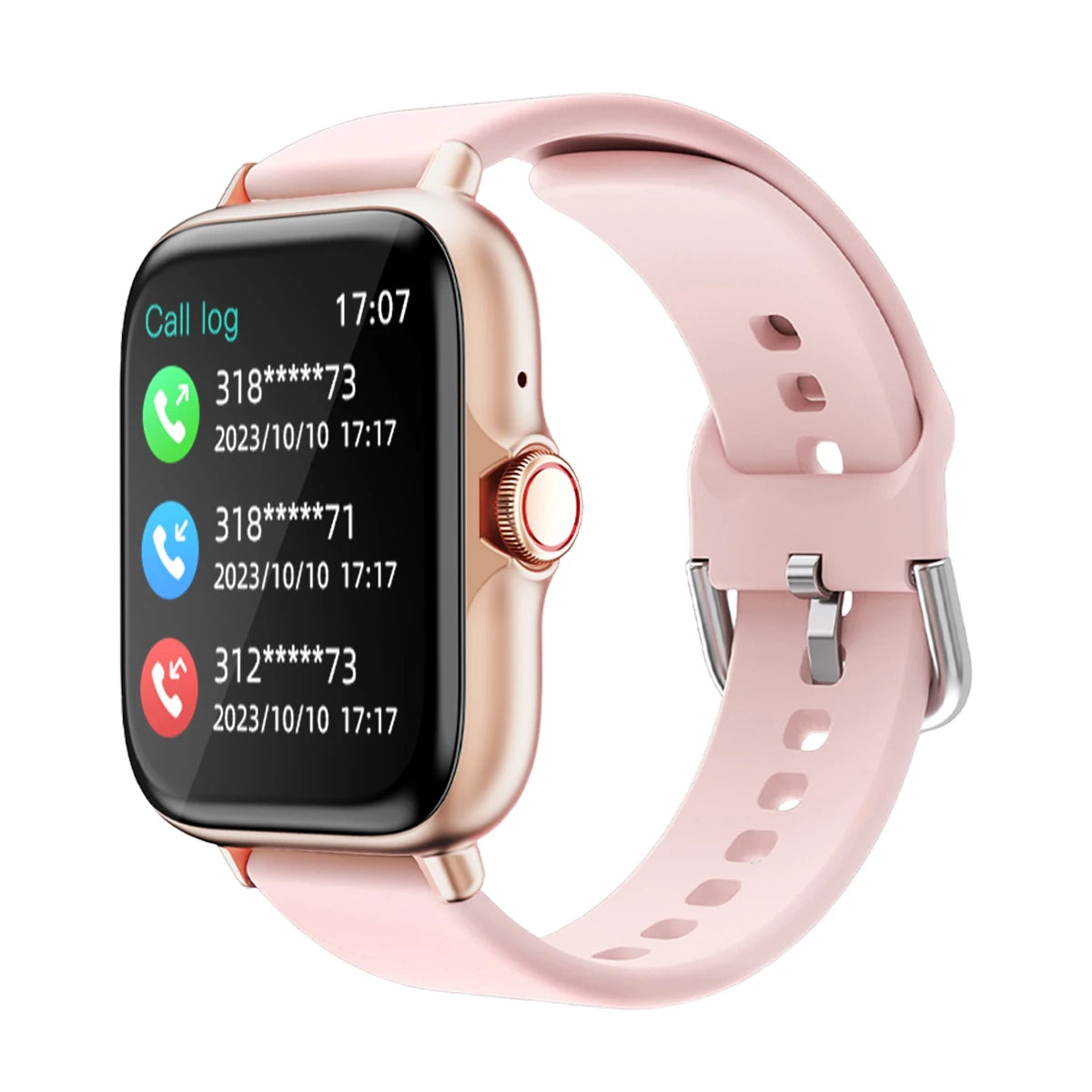 1,83'' Smartwatch mit Nachrichtenantwort, Anruf, Schlafüberwachung, Sport, Schrittzähler, Informationsbenachrichtigungen für iPhone und Android