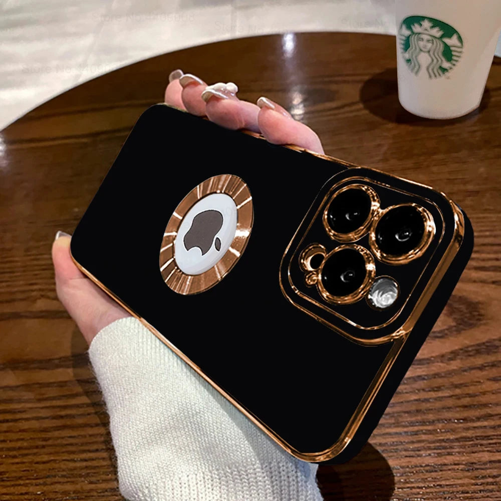 Fundas lujosas, modernas y a prueba de golpes para iPhone 11, 12, 13, 14, 15 Pro Max Plus hechas de silicona suave: fundas protectoras y accesorios