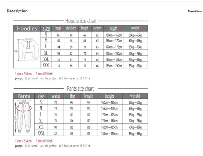 Herren Freizeit-Jogging-Sportbekleidungsset Hoodie und schwarze Sweatpants Gummierte Jacke Modische Sport-Winter-Warme 2-teilige Set