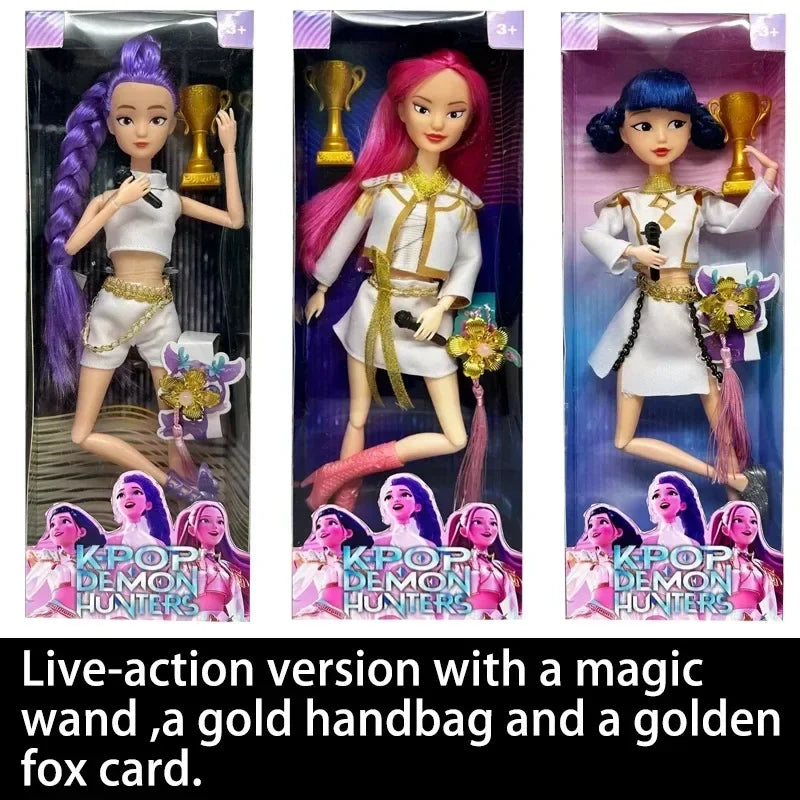 NEUE Puppenspielzeug KPOP Demon Hunters Actionfigur Spielzeug Rumi Mira Zoey Schöne Prinzessin Baby Puppe aus Plastik DIY Spielzeug für Mädchen