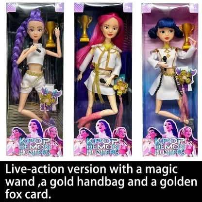 NEUE Puppenspielzeug KPOP Demon Hunters Actionfigur Spielzeug Rumi Mira Zoey Schöne Prinzessin Baby Puppe aus Plastik DIY Spielzeug für Mädchen
