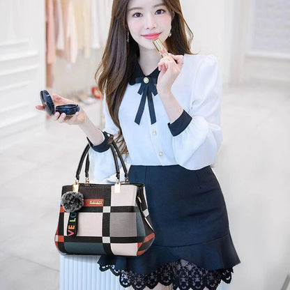 PU-Leder Freizeit-Crossbody-Taschen für Damen, Luxus-Designer-Tote-Handtasche, Damen, große Kapazität, Reisetasche für die Schulter