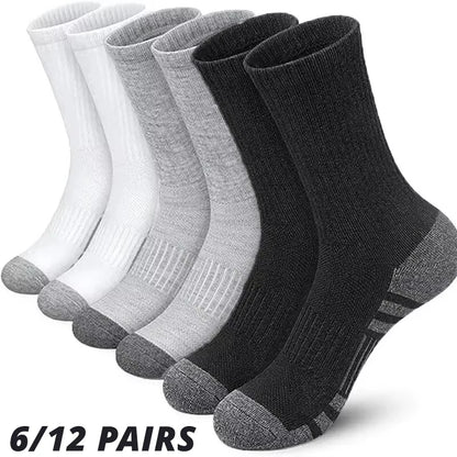6er/12er Pack Herren Outdoor-Sportsocken Hochwertig Bequem Weich Rutschfest  Neuer Stil