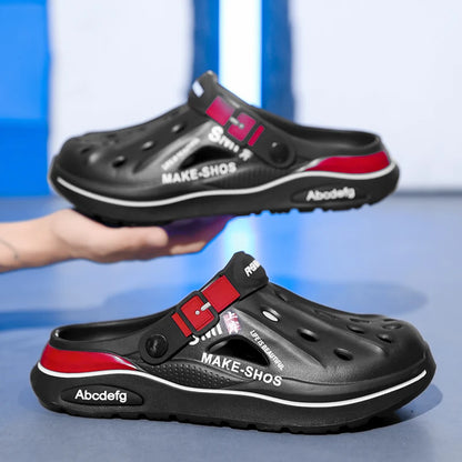 Sandalen Herren Strandpantoffeln Dicke Sohle Rutschfeste Sandalen Wasserschuhe für Damen Klassische Mules Sneaker Sandale Outdoor