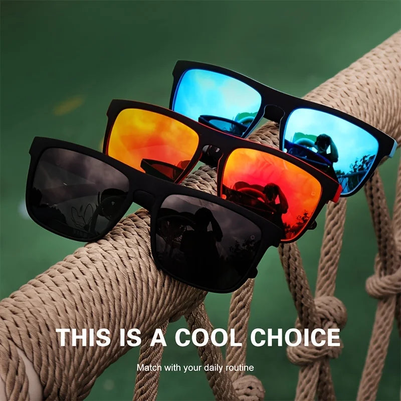 Modische Vintage-Quadrat-Polarisierte Sonnenbrille, Luxusmarke Designer-Sonnenbrille, UV400
