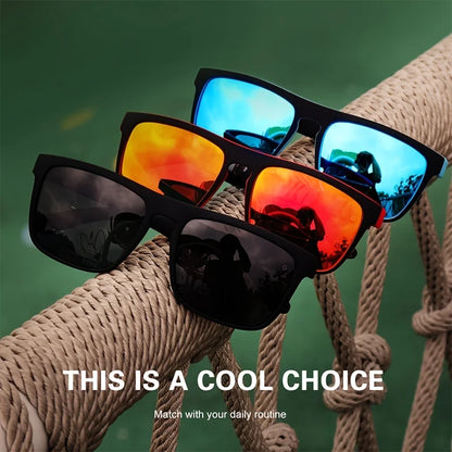Modische Vintage-Quadrat-Polarisierte Sonnenbrille, Luxusmarke Designer-Sonnenbrille, UV400
