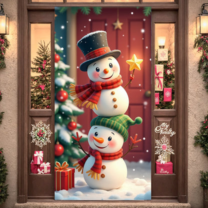 Weihnachts-Flaggenbanner für die Veranda, Türbanner, Weihnachtsdekorationen für Zuhause 2025, Ornamente, Weihnachtsgeschenke, Navidad, Neujahrsdekoration 2026