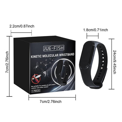Tragbares Mückenabwehr-Armband für Unisex, physisch & ultraschallbasiert, chemiefrei für Zuhause & Outdoor, inklusive 2 Batterien