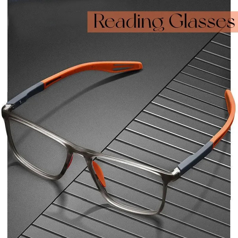 Anti-Blaulicht-Lesebrille Ultralight TR90 Sport-Brille für Presbyopie Damen Herren Weitsichtigal Eyewear Diopters To +4.0