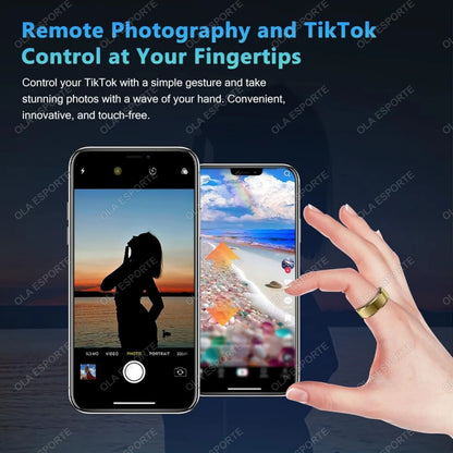 2025 Smart Ring Blutdruck Herzfrequenz Schlafüberwachung Smartring IP68 & 5ATM Wasserdicht Mehrsport-Modus Smartring für Männer und Frauen