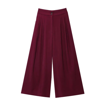 TFMLN Fashion Damenanzug Hosenanzüge Ärmelloses V-Ausschnitt Top mit Gürtel Gerade Hose Set 2025 Frühling Sommer Büro 2-teiliger Set