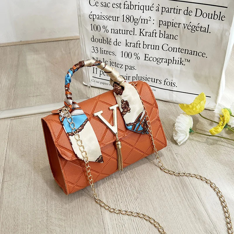 Damen Stepp-Tartan-Handtasche Kleine quadratische Tasche Umhängetasche Schultertasche Personalisierte koreanische Stil Herbst Winter Mode Tasche