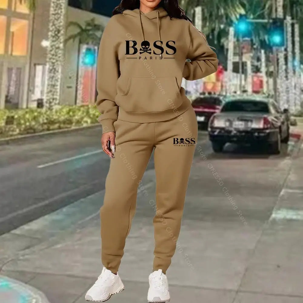 2026 Neue Damen-Trainingsanzug Sweatshirt Sweatpants Hochwertige Outfits Anzug Designer Luxus Herbst Winter Kleidung Damen Hosen Set