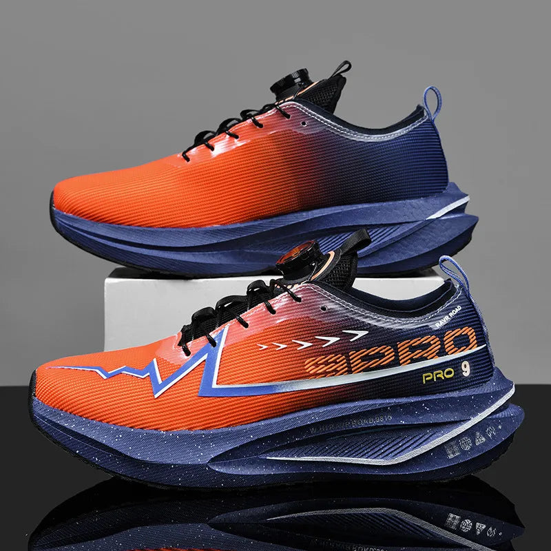 Fluoreszierende Laufschuhe Kohlefaserplatte Marathon Herren Sport Atmungsaktiv Leicht Damen Bequeme Sportliche Sneakers Freizeit