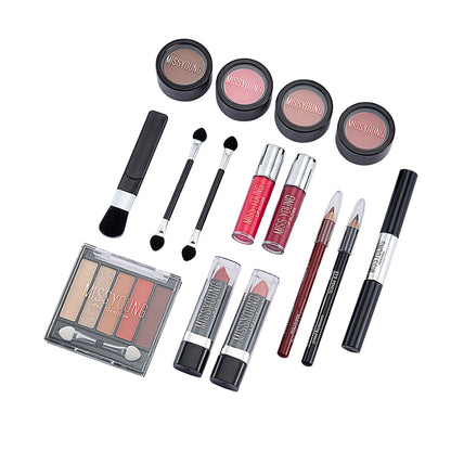 Make-up Starter-Set Professionelle Make-up Sets mit transparentem Etui Urlaub Schönheitsgeschenk-Set Starter-Kosmetik Vollständige Sets für Frauen