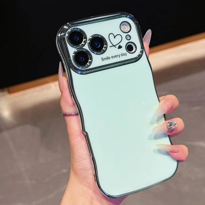 Side Love Elektrobeschichtetes Case für iPhone 17 Pro Max, 17 Air, 16, 15, 14 Plus, 13, 12, 11 Pro Max, 17Pro Max Cover, stoßfestes Bumper-Linsen-Case