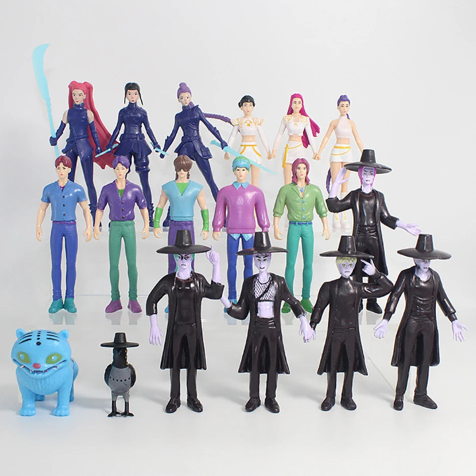 Heiß verkaufende Jägerin Anime-Figuren Spielzeug Süße PVC Rumi Mira Zoey Action-Figur Modellpuppen Kinder Geburtstag Dekoration Spielzeug Geschenke