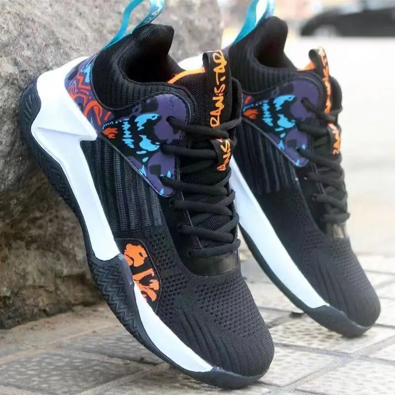 Neue rutschfeste Herren-Sneaker High-Top Herren-Basketballschuhe Luxuriöse bequeme Laufschuhe Modische vielseitige Freizeitschuhe