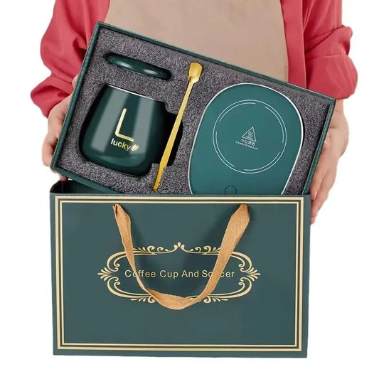 2025 warme und isolierte Kaffeetassen aus Keramik, konstant temperierte Tassen, 55-Grad-warme Keramiktasse mit Jiapin-Tassen-Geschenkbox-Sets