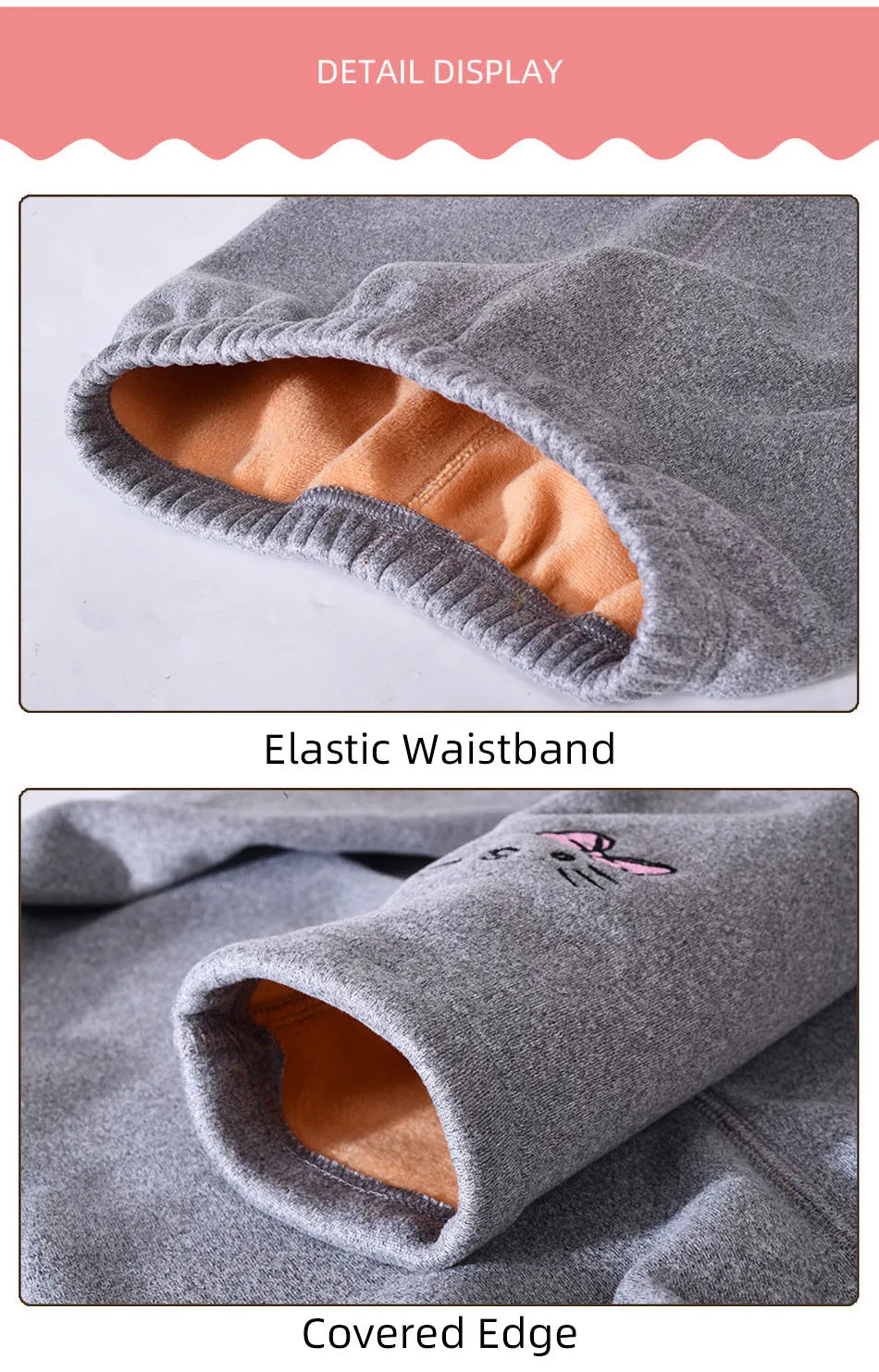 2025 Kinderleggings Mädchen Fleecegefütterte Thermohose Baby Freizeithose Kinder Warme Hoses Elastic Bunny Tights 3-8 Years