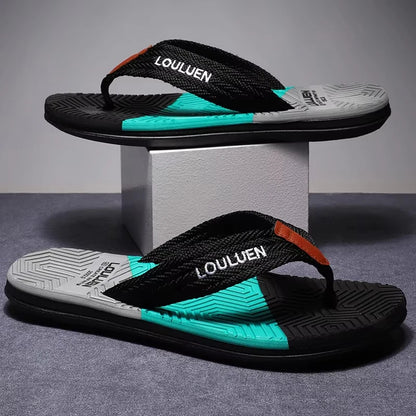 Hochwertige heißverkaufte Herren Flip-Flops Sommerstrand Flip-Flops Herrenmode Atmungsaktive lässige Strand-Herrenschuhe Sommer Outdoor