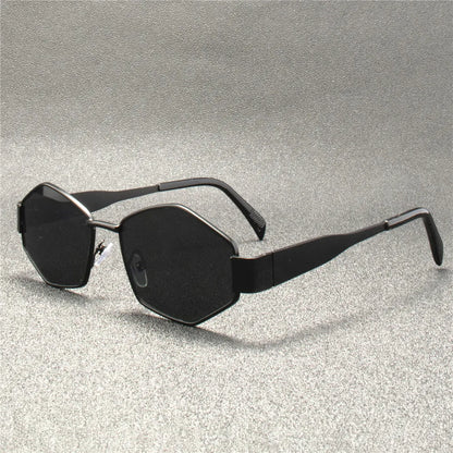 Vintage Punk Stil Sonnenbrille , Retro Runde Metallfassung, Damen Sonnenbrille, Modische Brille