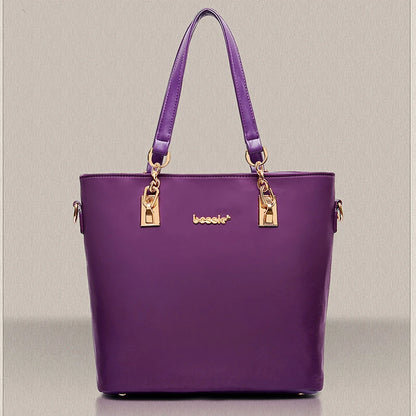 Nylon Damen Schultertaschen-Set 6-teilig Crossbody-Tasche Geldbörse Clutch Umhängetasche Modeaccessoires