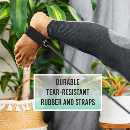 Multifunktionale Pilates-Stange Kombination Fitnessstange Yoga Brustexpansions-Spannseil Rücken-Trainer Elastisches Seil Dehnband