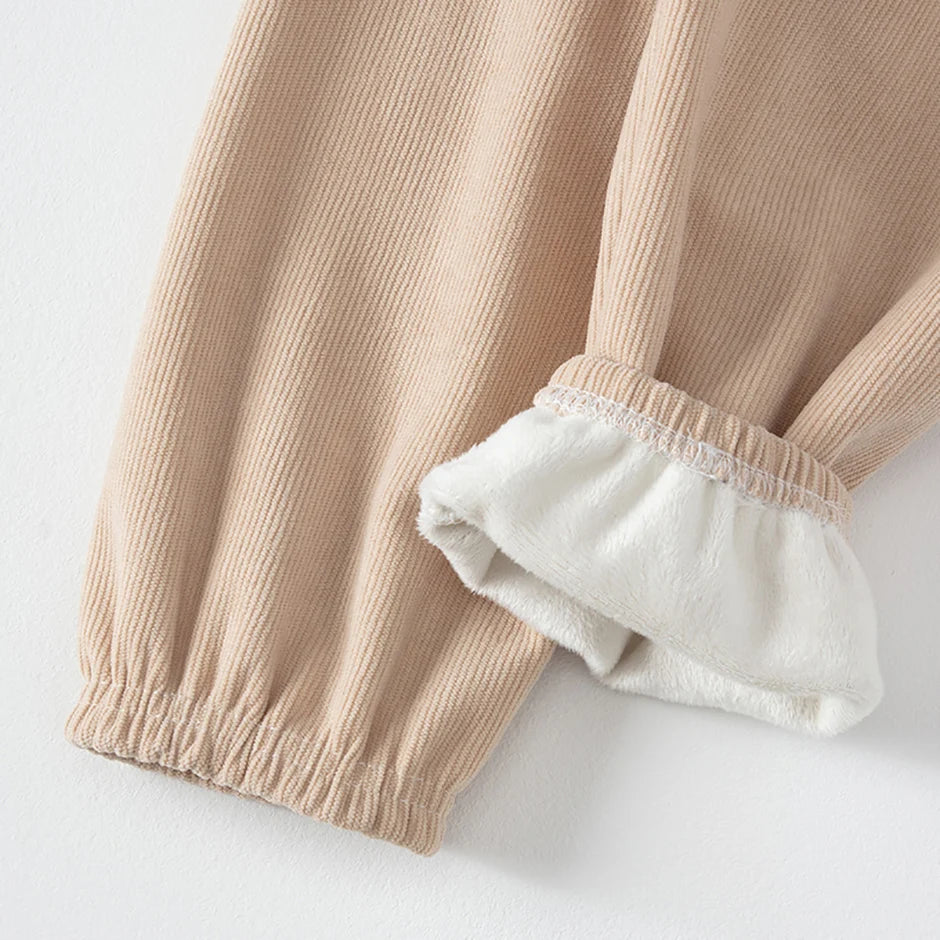 1 oder 2  Stück Herbst- und Winter-Kinder-Sporthose mit Nadelstreifen für Jungen und Mädchen, dick und warm