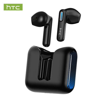 HTC NE49 Bluetooth-Kopfhörer V6.0 TWS Sport Wireless Kopfhörer Ultra geringe Latenz Gaming-Headset Ohrhörer Lange Lebensdauer