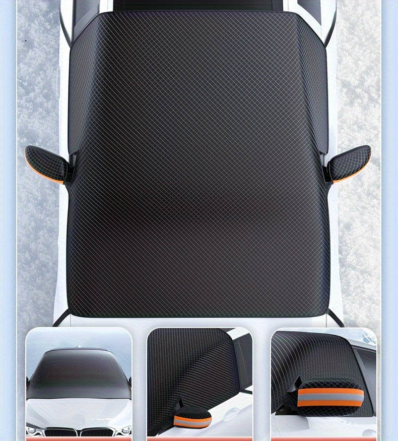 Magnetische Schneedecke für Auto-Scheiben, Oxford-Gewebe, verstärkt, Frostschutz-Sonnenschutz, Schutz vor Hitze und Schnee