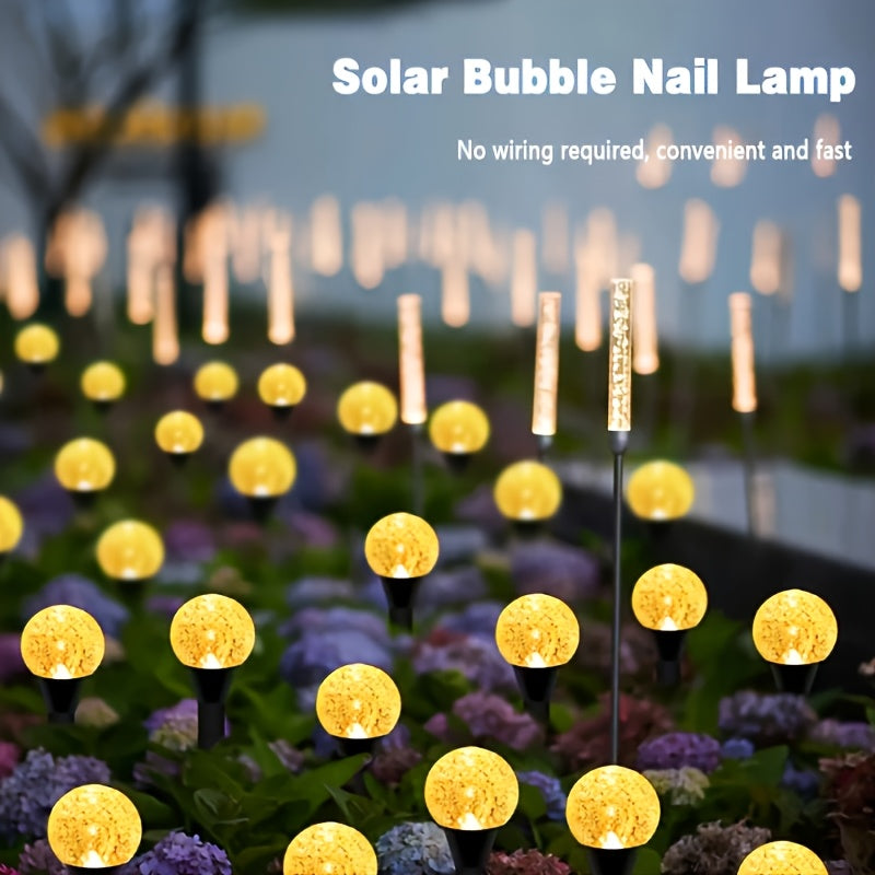 20 Stück Solar-Garten-Kristalllichter, Außen-Rasenlichter mit 8 Lichtmodi, automatische Abschaltung am Tag undNight-On for Summer, Camping, Christmas, Wedding, Party, Birthday Pathway Decorations