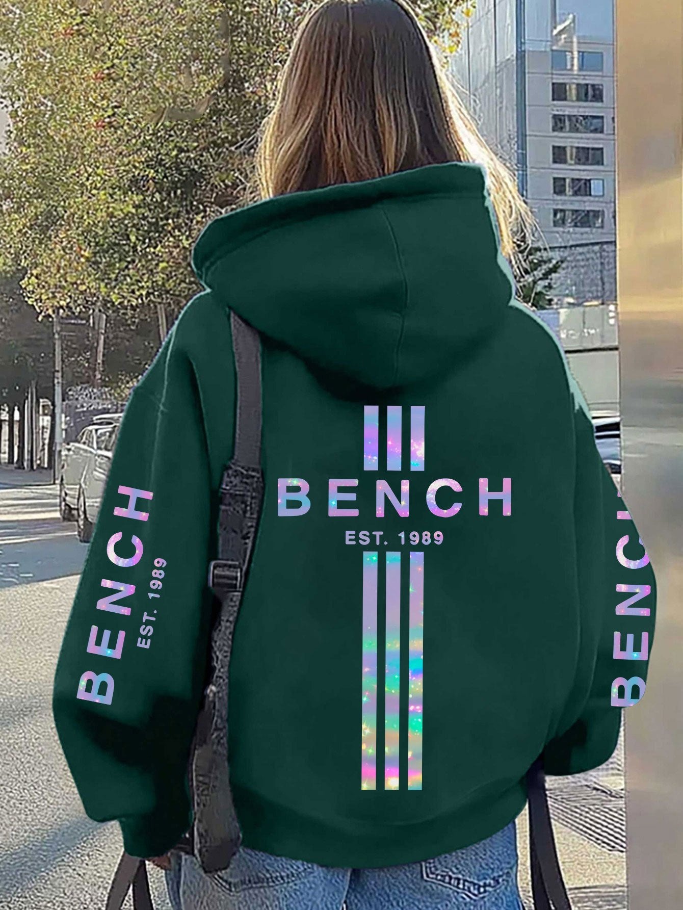Plus-Size-Hoodie für Damen  lässige Langarmjacke für Herbst/Winter, maschinenwaschbar