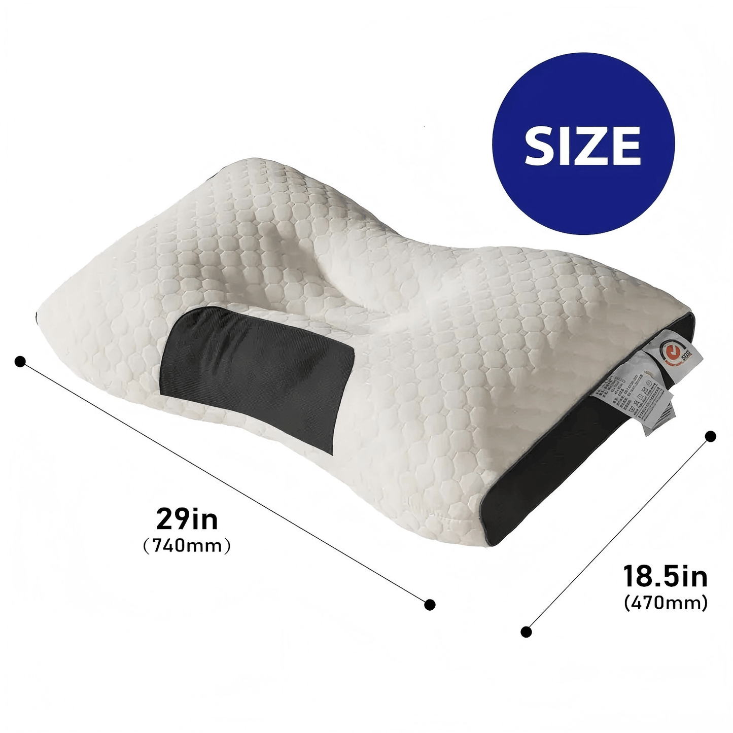 1/2 Stück Nackenkissen, ergonomisches Nackenkissen, Standard-Sofakissen für Nacken und Massage, orthopädisches Kissen für Seitenschläfer, Rücken- und Bauchlage